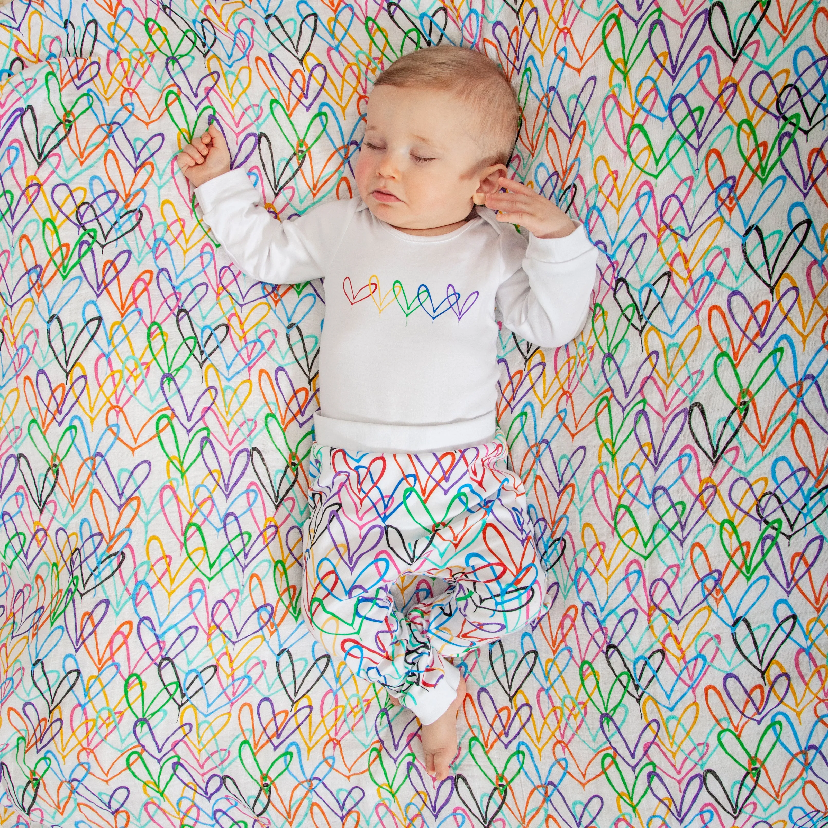 #Lovewall organic bodysuit - James Goldcrown x From Babies with Love
