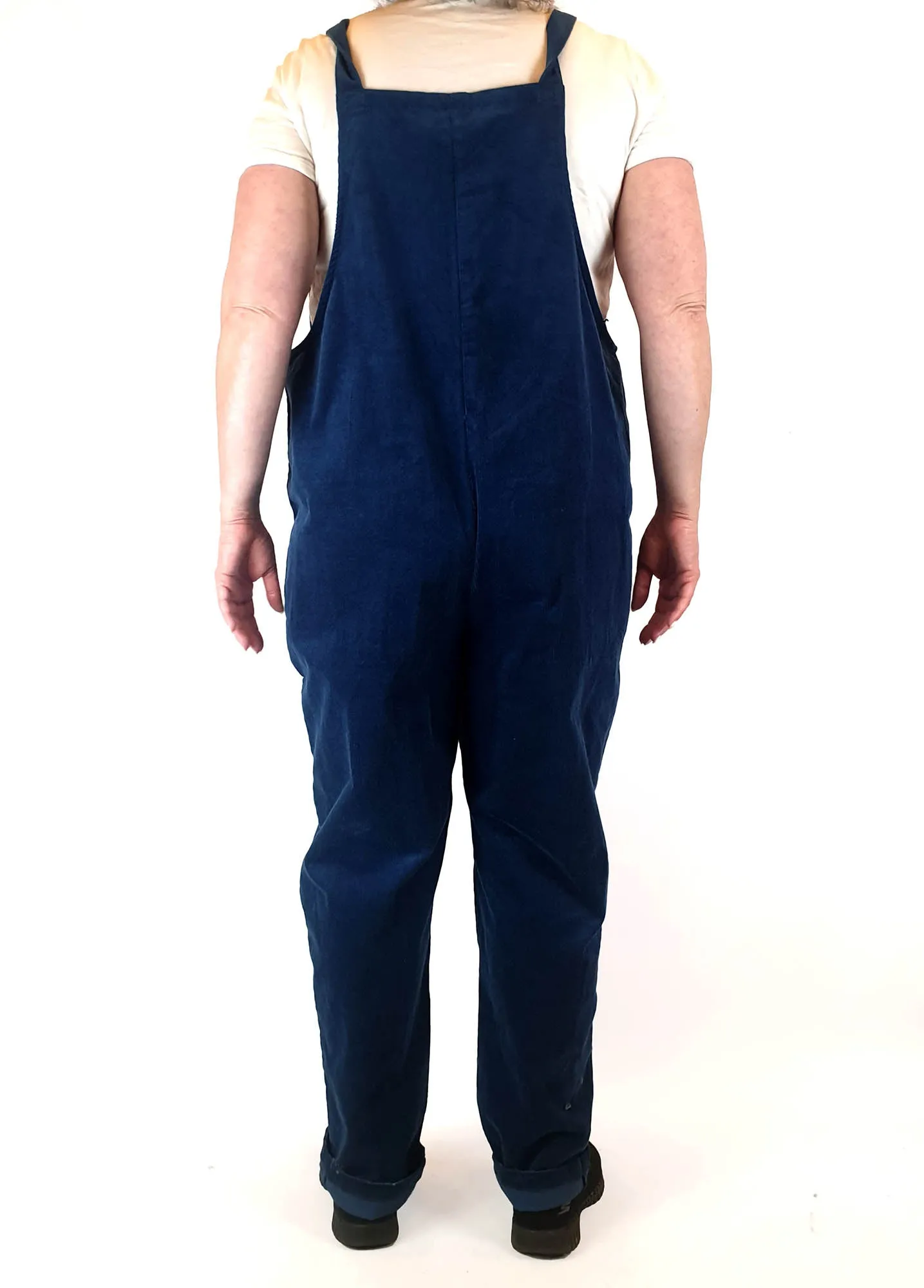 Lucy & Yak sea blue corduroy dungarees / jumpsuit size UK20