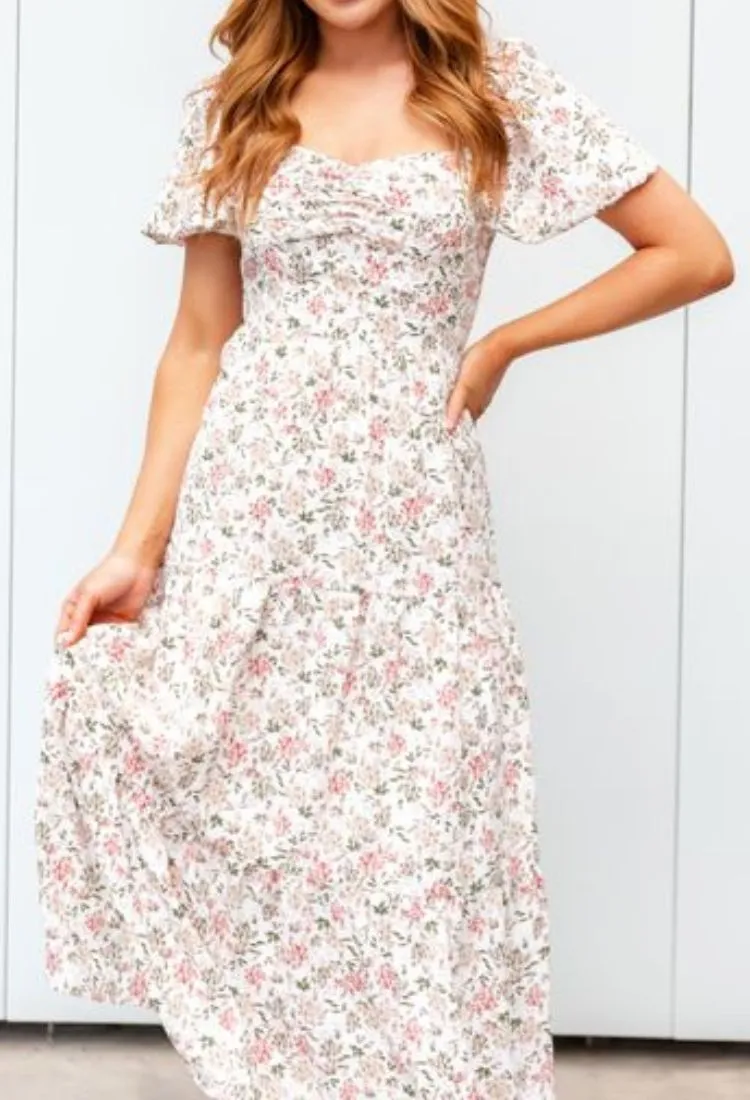 Macie Floral Midi Dress