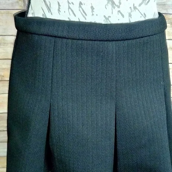Madewell | Black Jacquard Pleated Mini Skirt