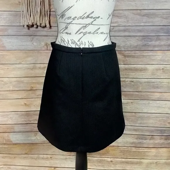 Madewell | Black Jacquard Pleated Mini Skirt