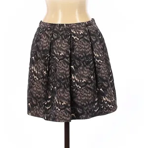 Madewell Broadway &amp; Broom Brown Silk Mini Skirt Size 0