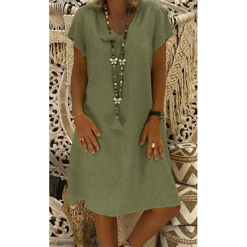 Magnolia | V-neck Midi Dress