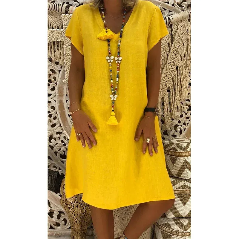 Magnolia | V-neck Midi Dress