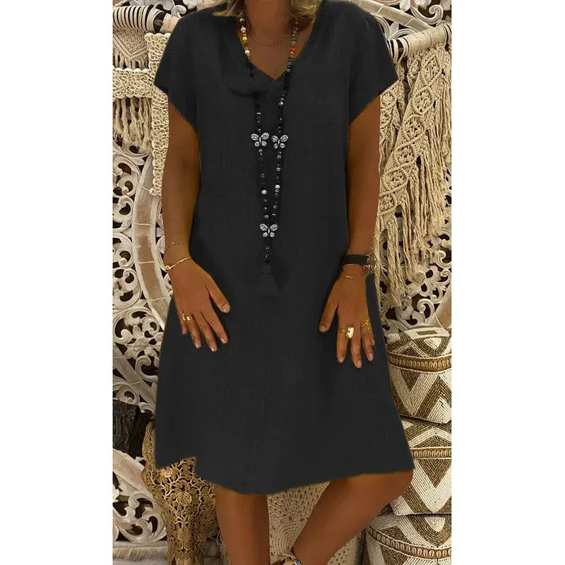 Magnolia | V-neck Midi Dress