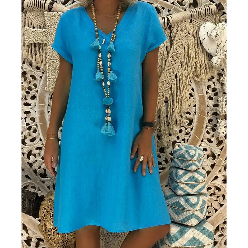 Magnolia | V-neck Midi Dress