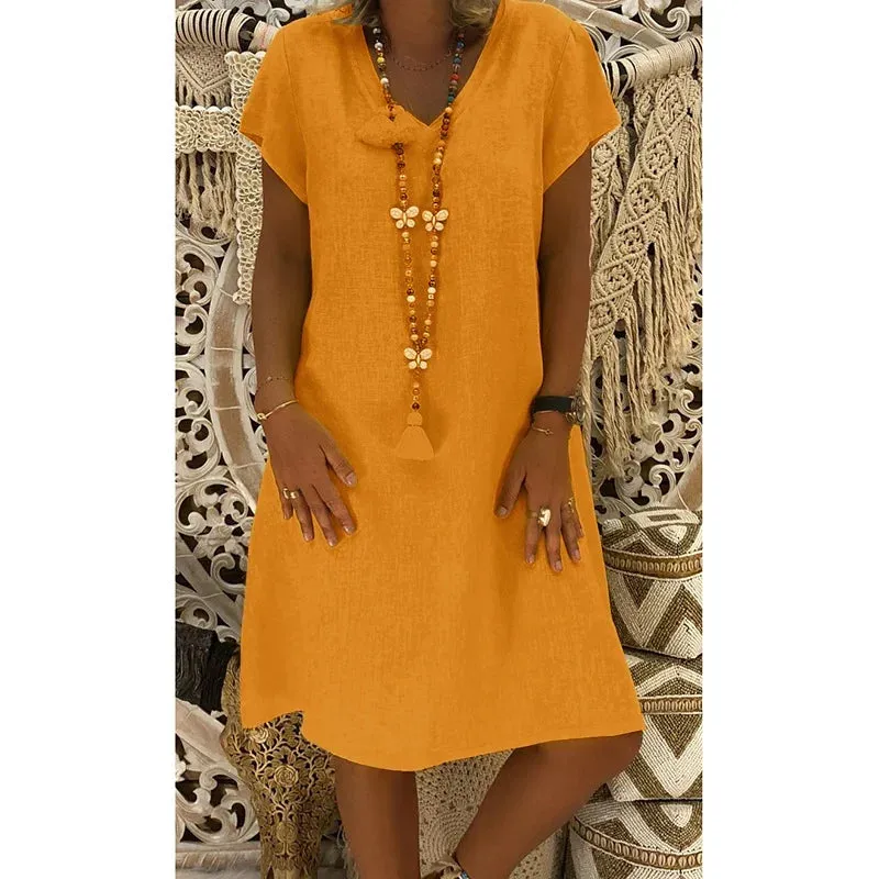Magnolia | V-neck Midi Dress