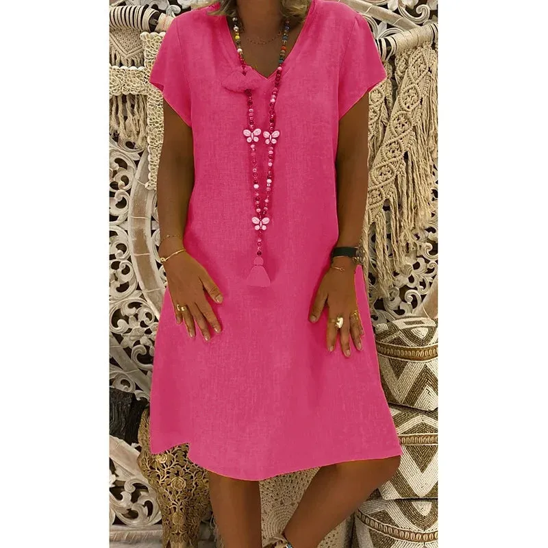 Magnolia | V-neck Midi Dress