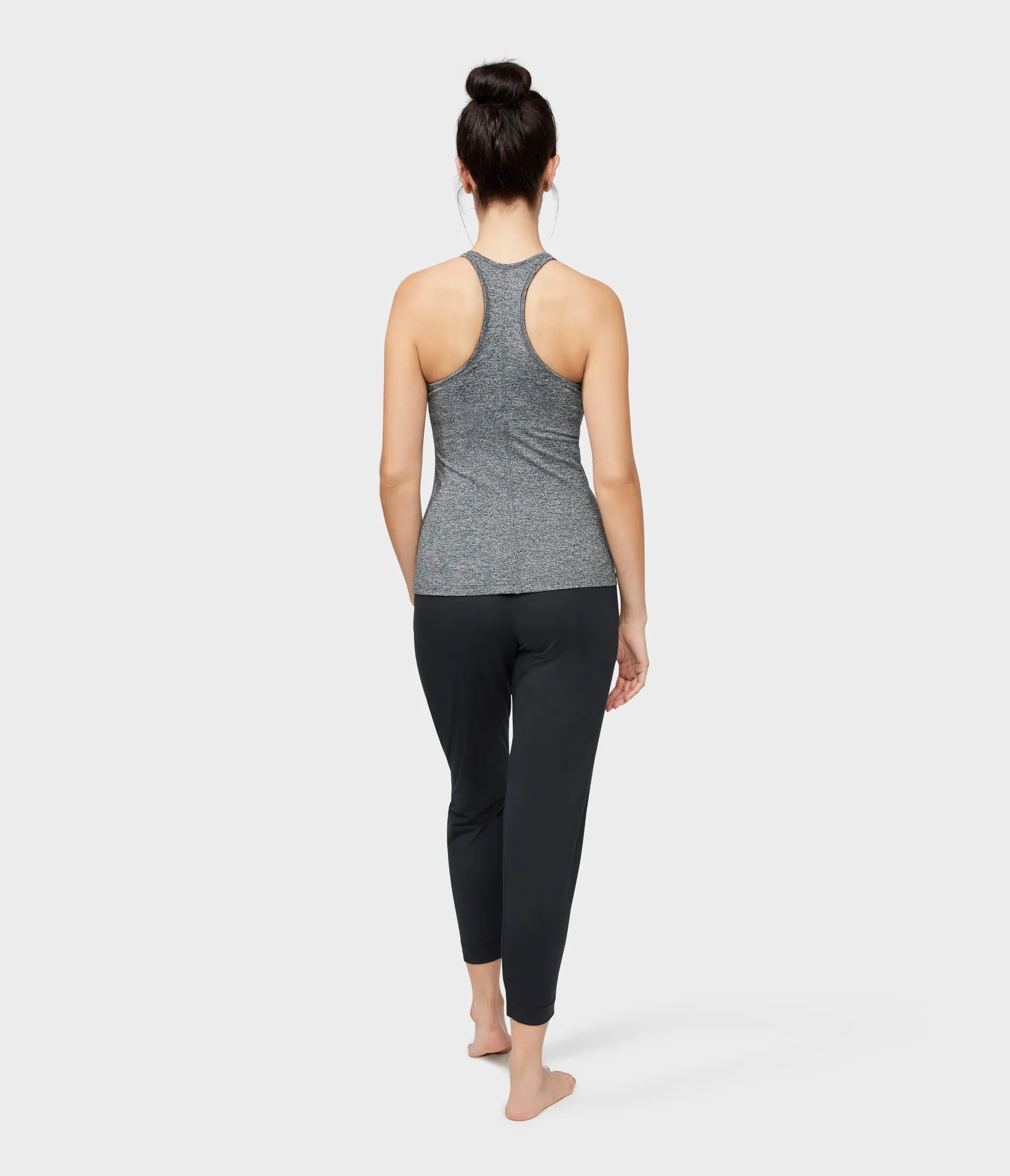 Manduka Apparel - Women's Anywhere Racerback Cami - Salt and Pepper