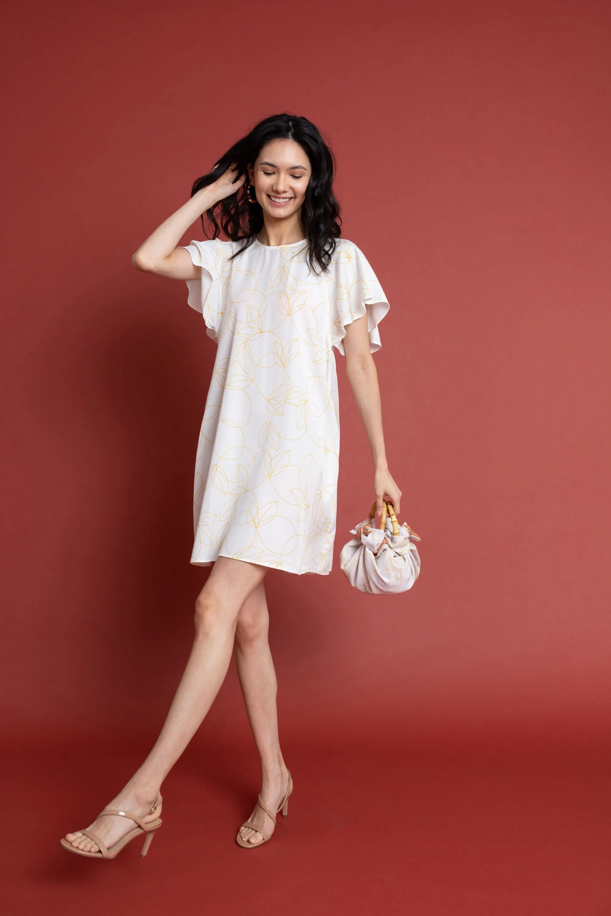 Mara Dress in Limone