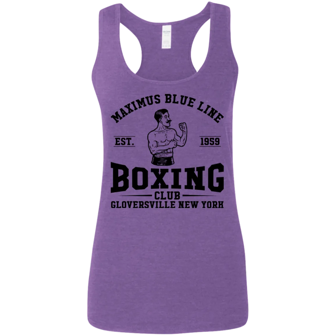 Maximus Boxing Club Ladies' Softstyle Racerback Tank
