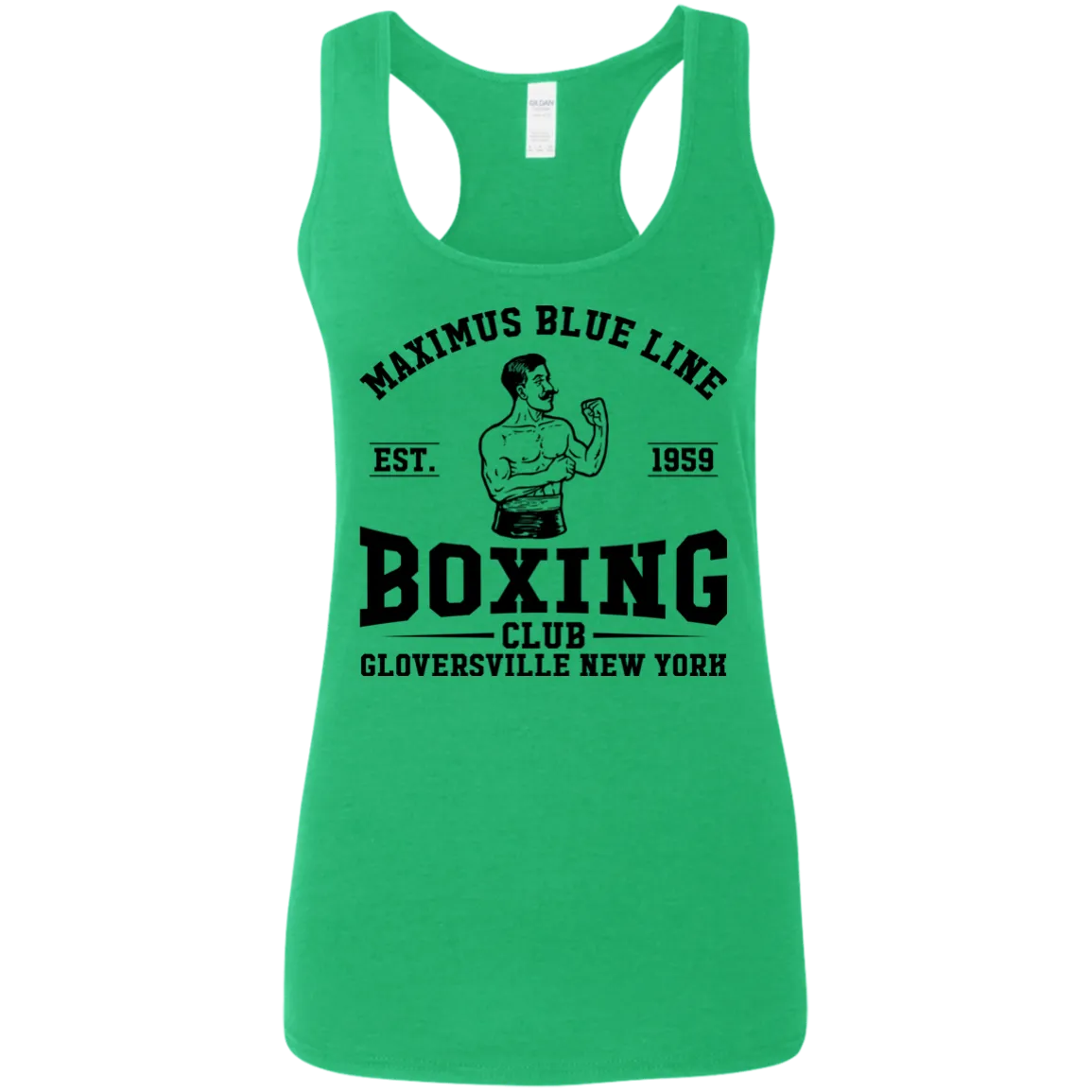 Maximus Boxing Club Ladies' Softstyle Racerback Tank