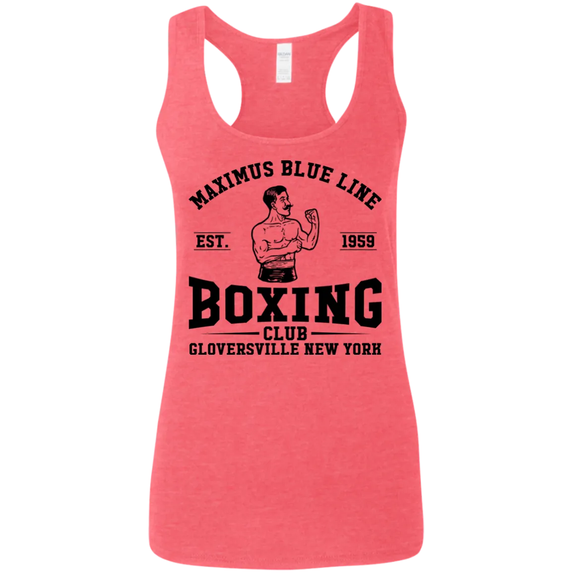 Maximus Boxing Club Ladies' Softstyle Racerback Tank