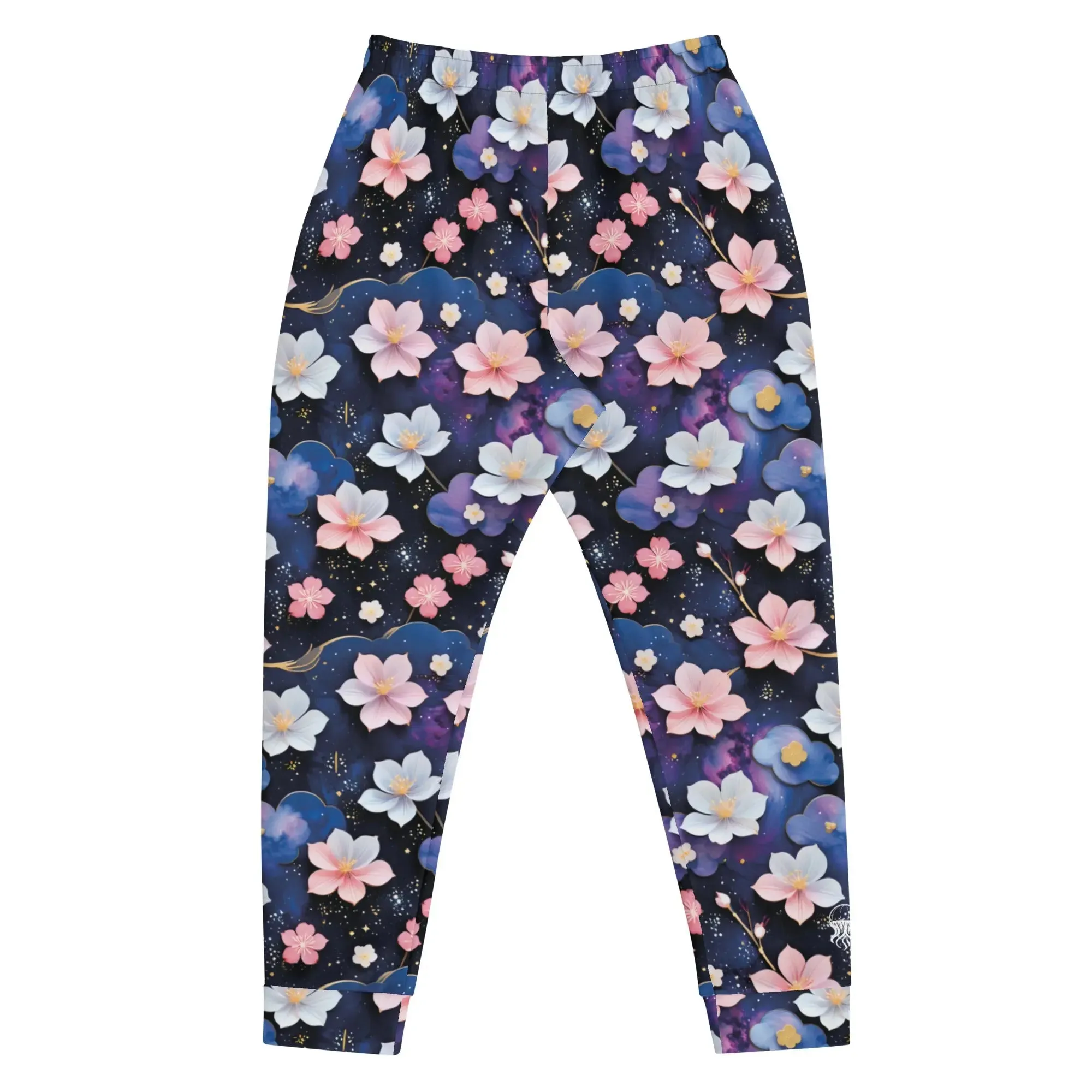 Men's Comfortable Joggers - Midnight Sakura