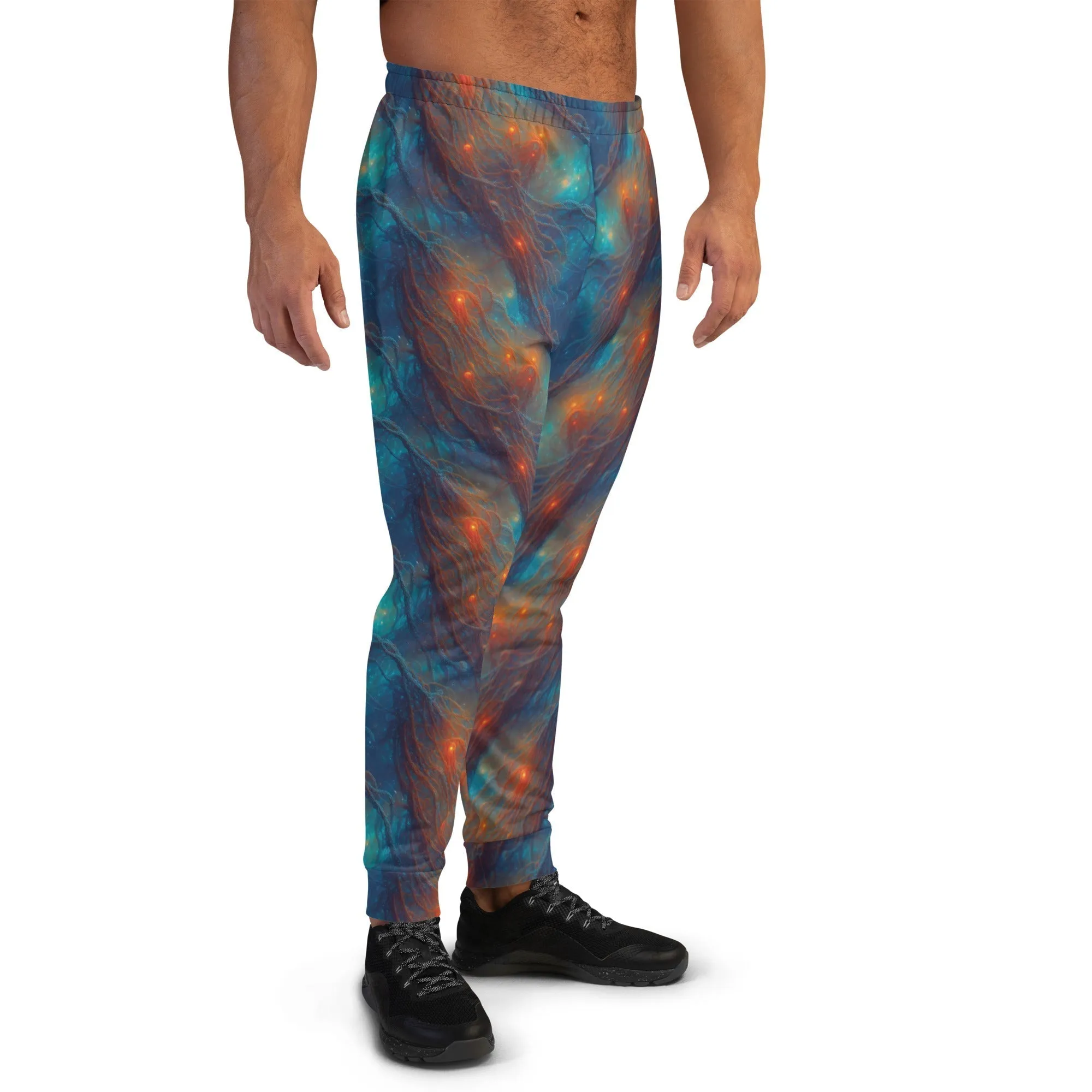 Men's Comfortable Joggers - Nebular Nexus