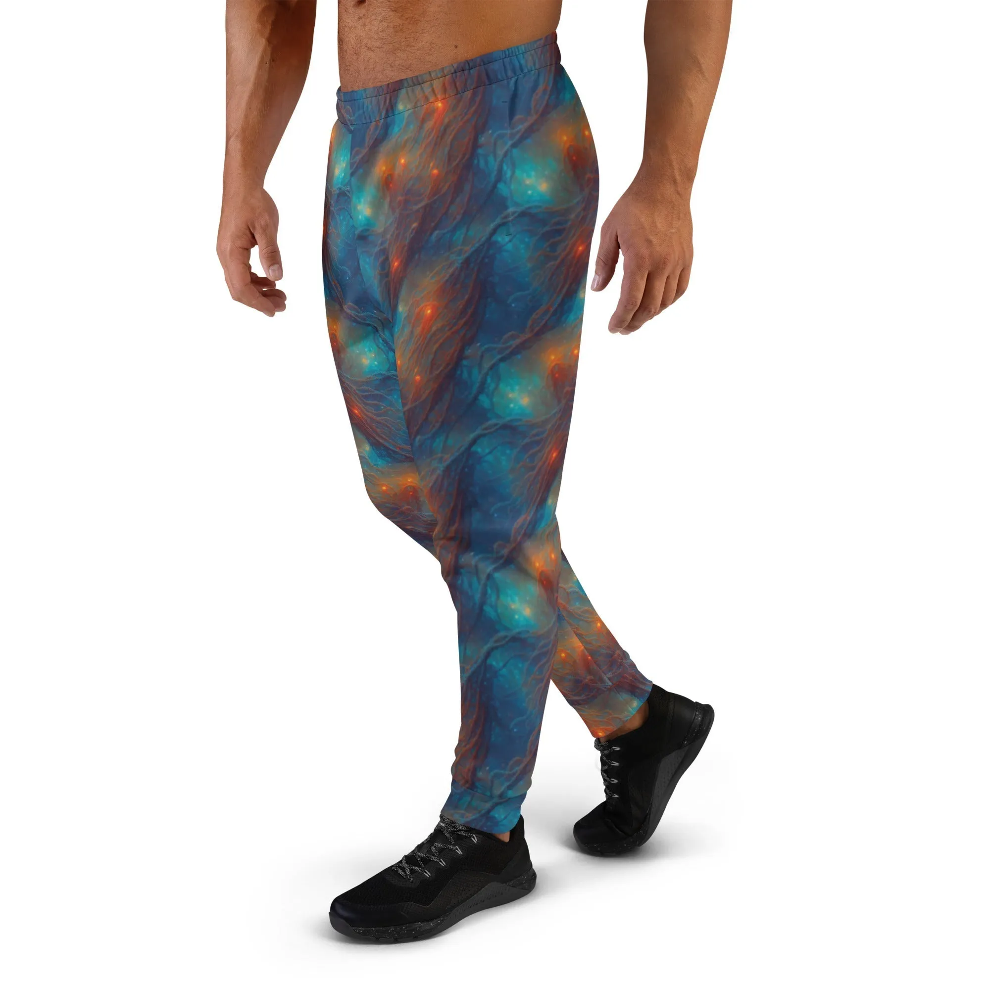 Men's Comfortable Joggers - Nebular Nexus