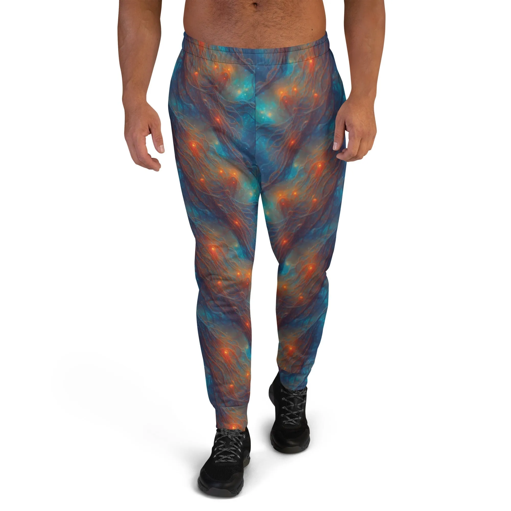 Men's Comfortable Joggers - Nebular Nexus