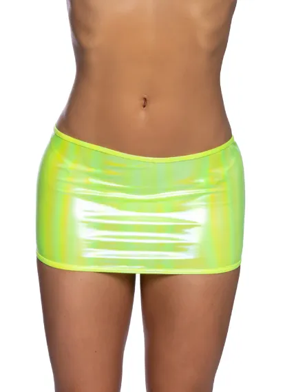 Metallic Iridescent Skirt - 6645 Pink