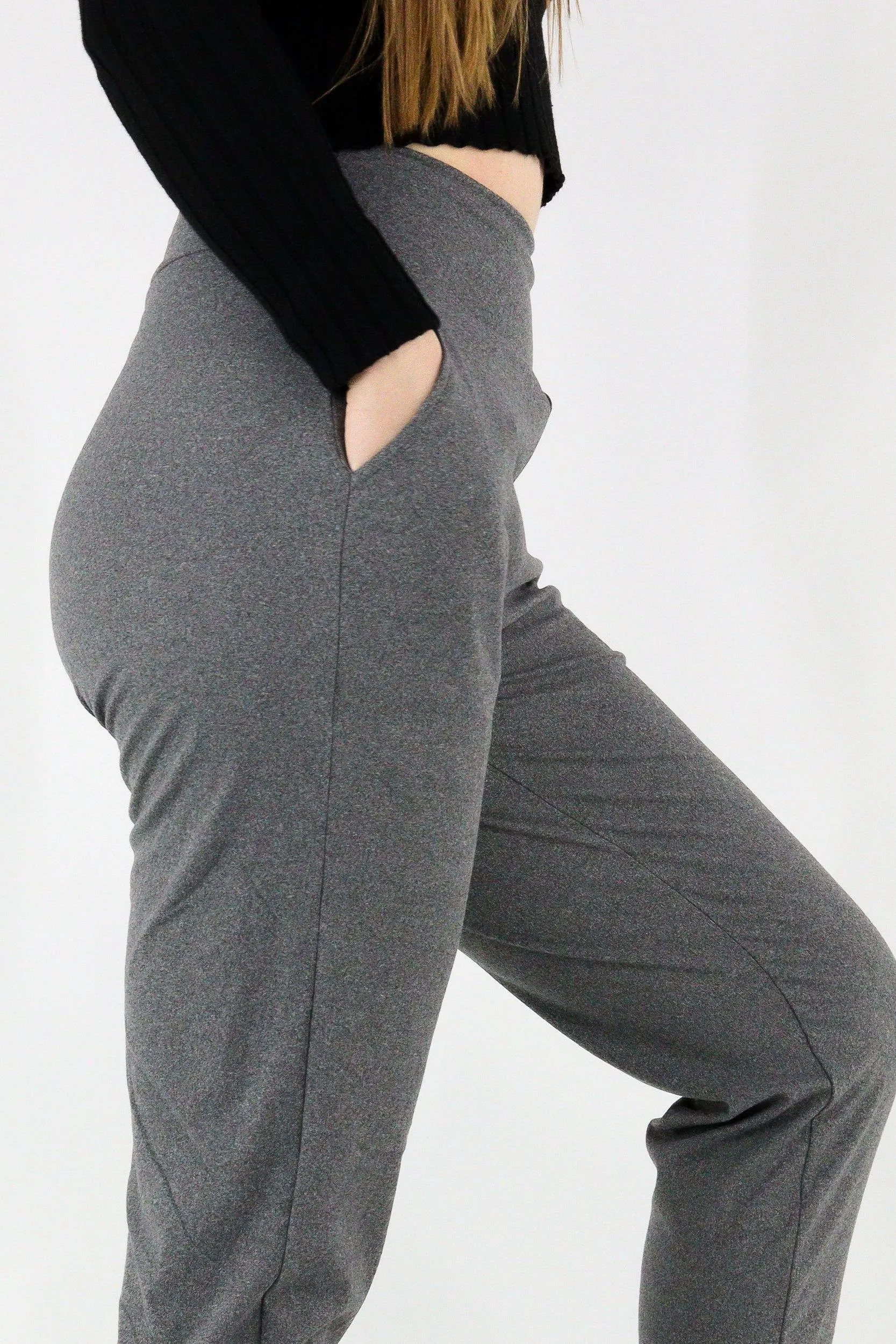 Mid Heather Grey - Hybrid 'Soft' Pocket Joggers 1.0