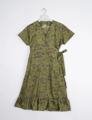 MIDI WRAP DRESS