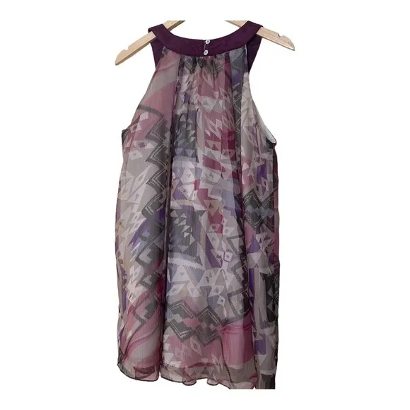 Midnight Velvet Multi Colors Beaded  (Top) Midi Dress. Sz L