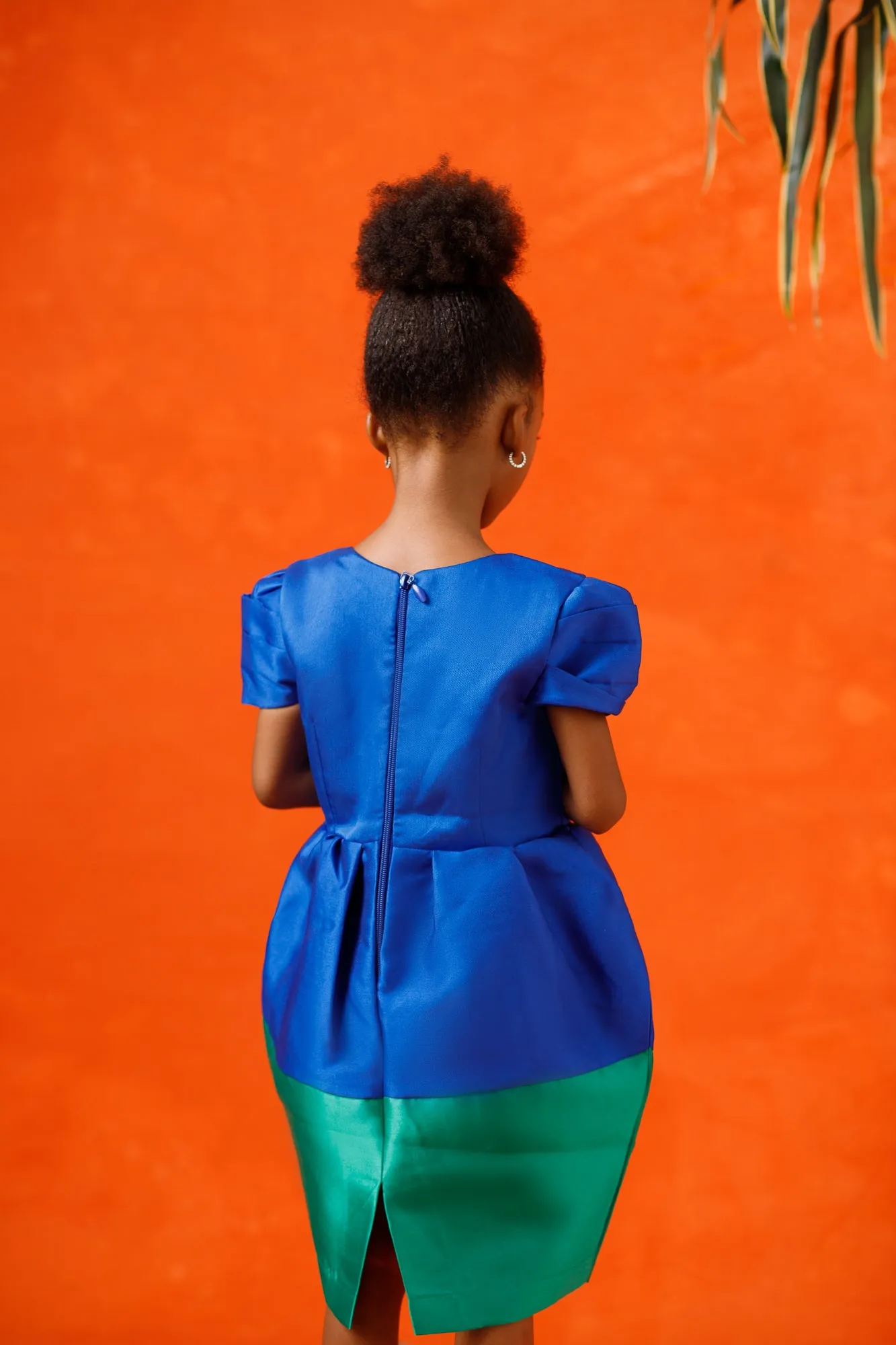 Mini Aelia Dress - Blue/Green