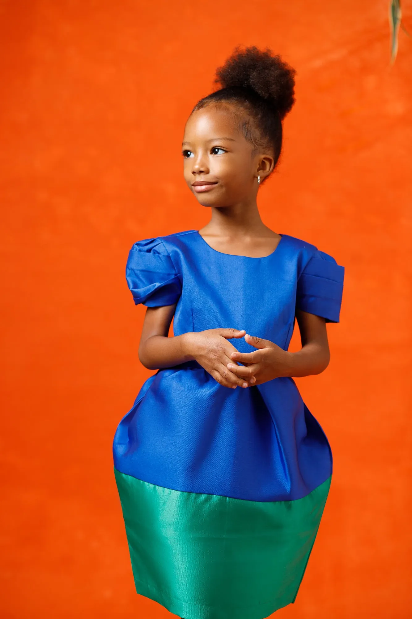 Mini Aelia Dress - Blue/Green