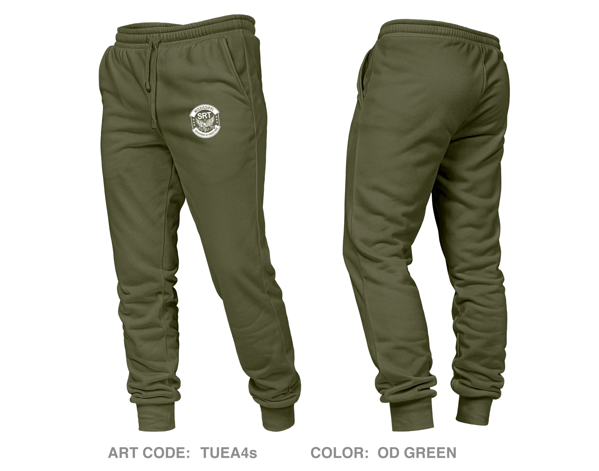 Mississippi Department of Corrections Special Response Team Core Unisex Performance Joggers - TUEA4s