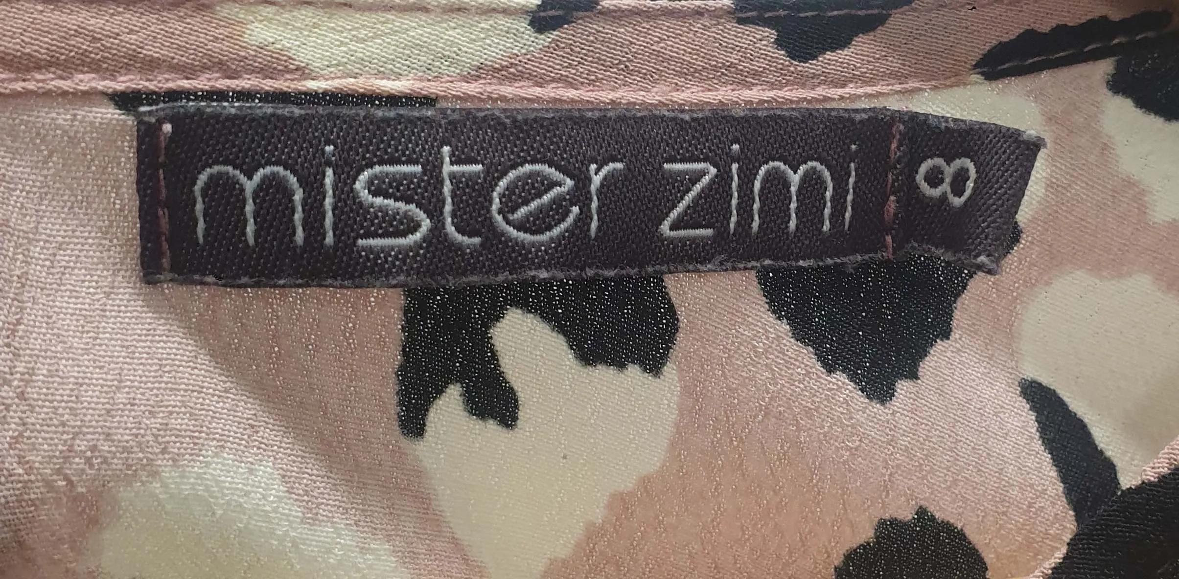 Mister Zimi pink animal print long sleeve dress size 8