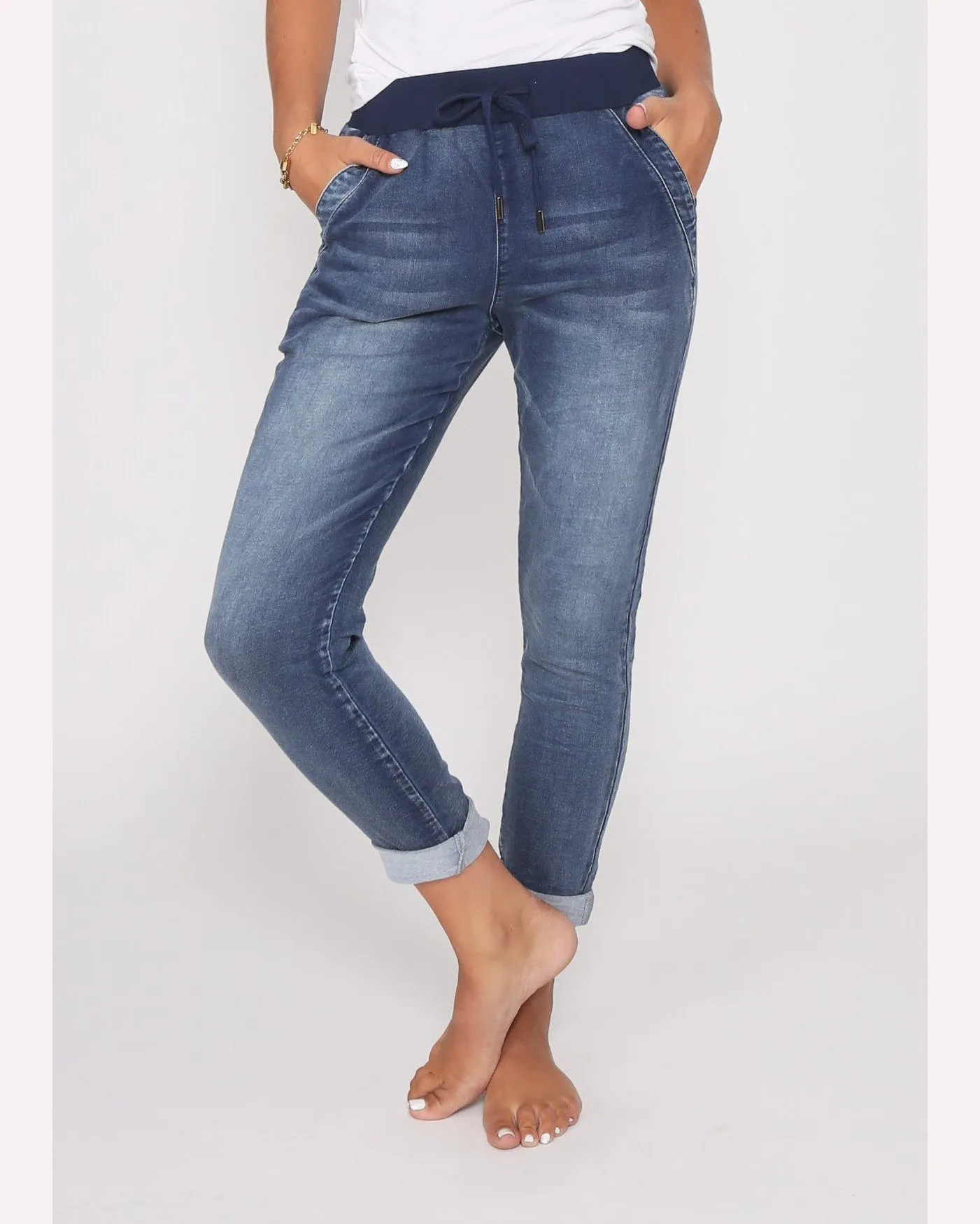 Monaco Jeans Riley Denim Jogger - Blue Wash