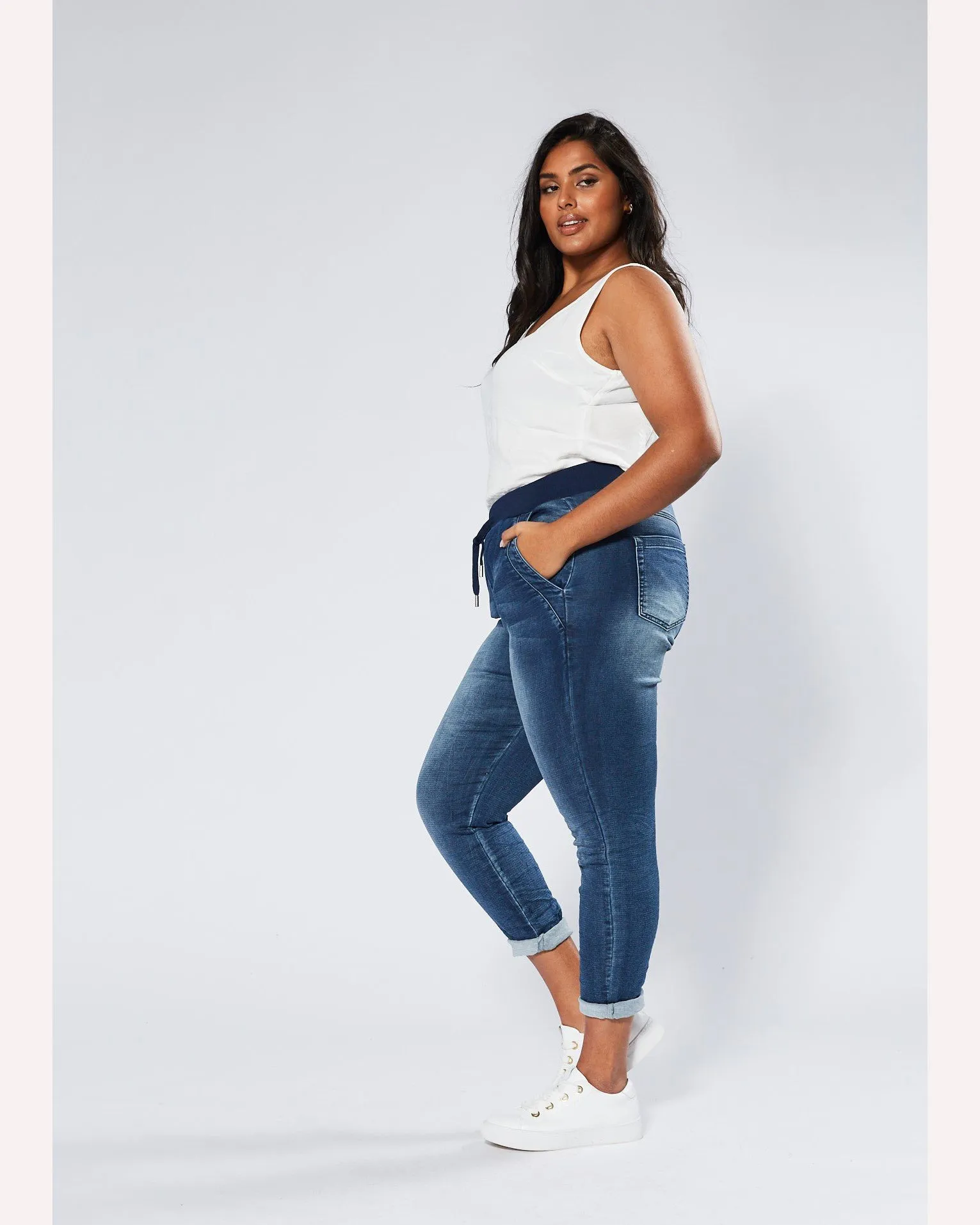 Monaco Jeans Riley Denim Jogger - Blue Wash