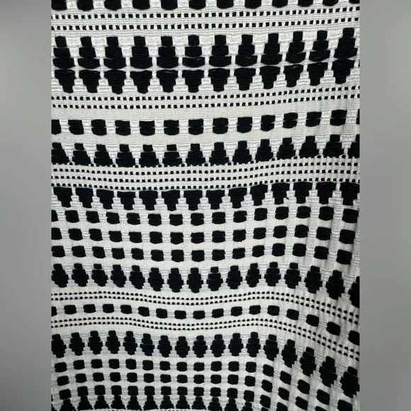Mosaic Jacquard Loft Medi Slim Fit Pencil Skirt Business Casual