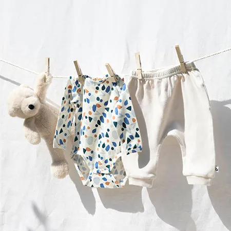Mosaic Print Long Sleeve Bodysuit