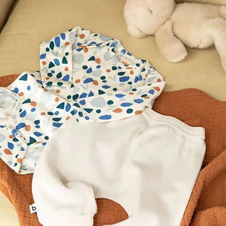 Mosaic Print Long Sleeve Bodysuit