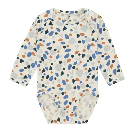 Mosaic Print Long Sleeve Bodysuit