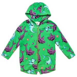 Mullido Green Sharks Hoody