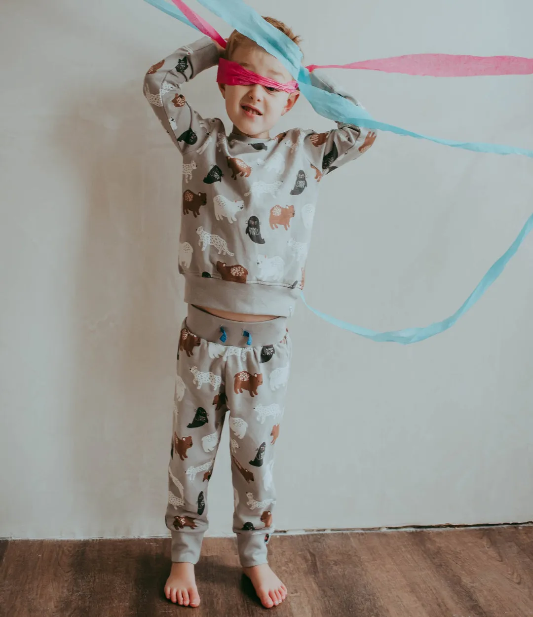 Multicoloured Animal Print Joggers