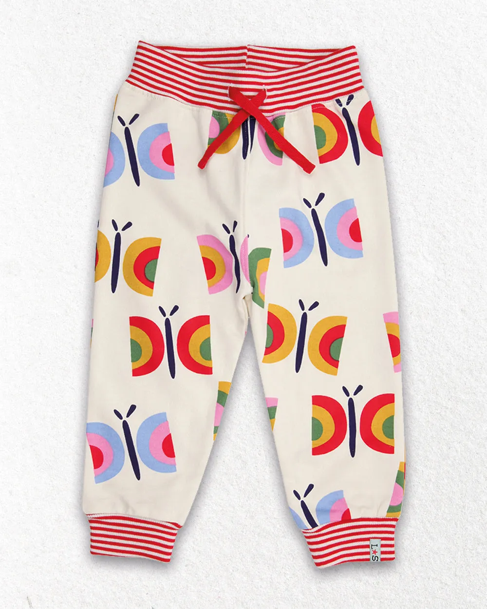 Multicoloured Butterfly Print Joggers