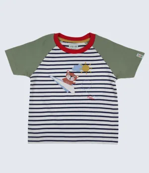 Multicoloured Sid On Plane Applique Top