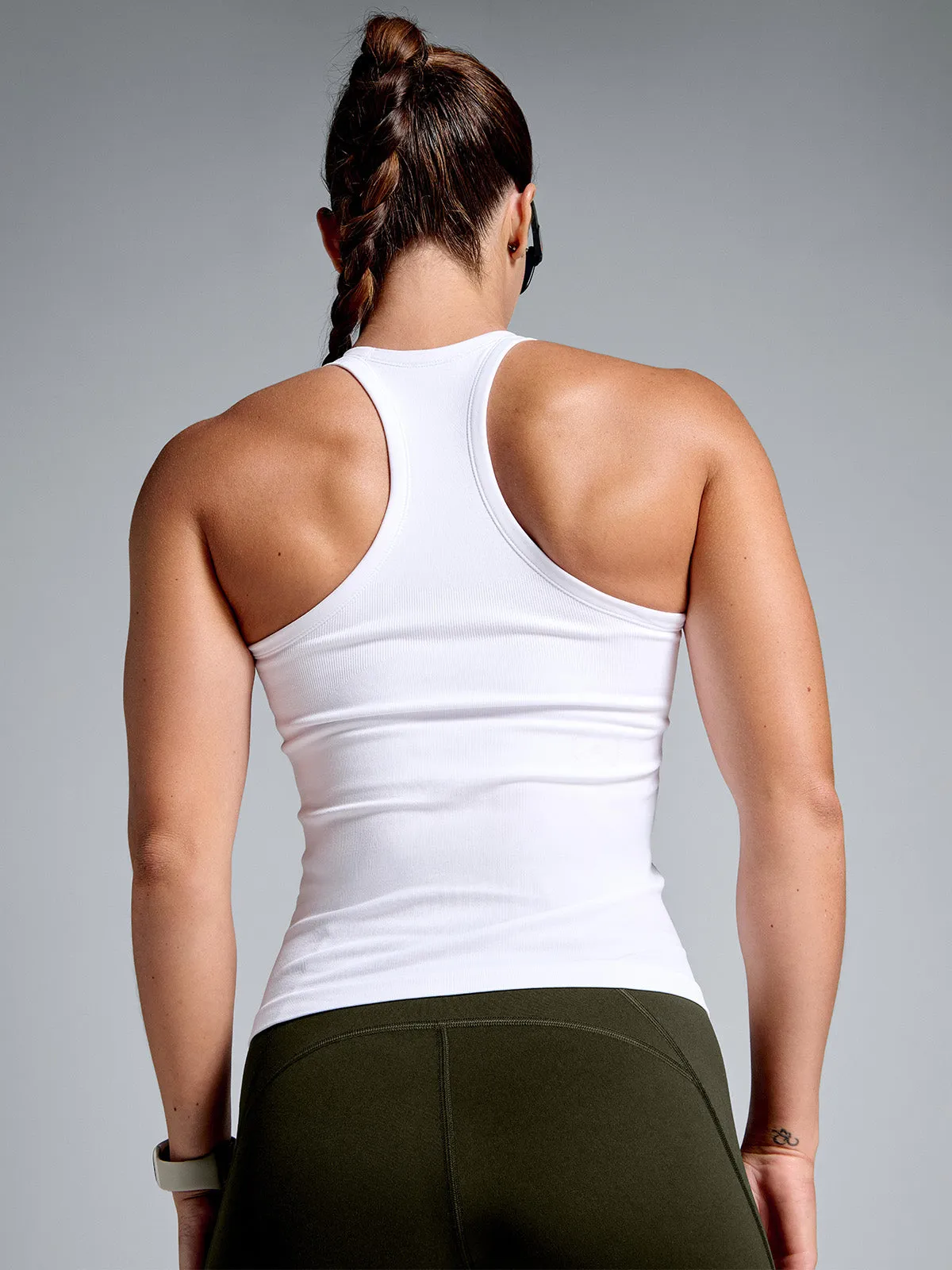 MUSCLE TANK (RECYCLED) White