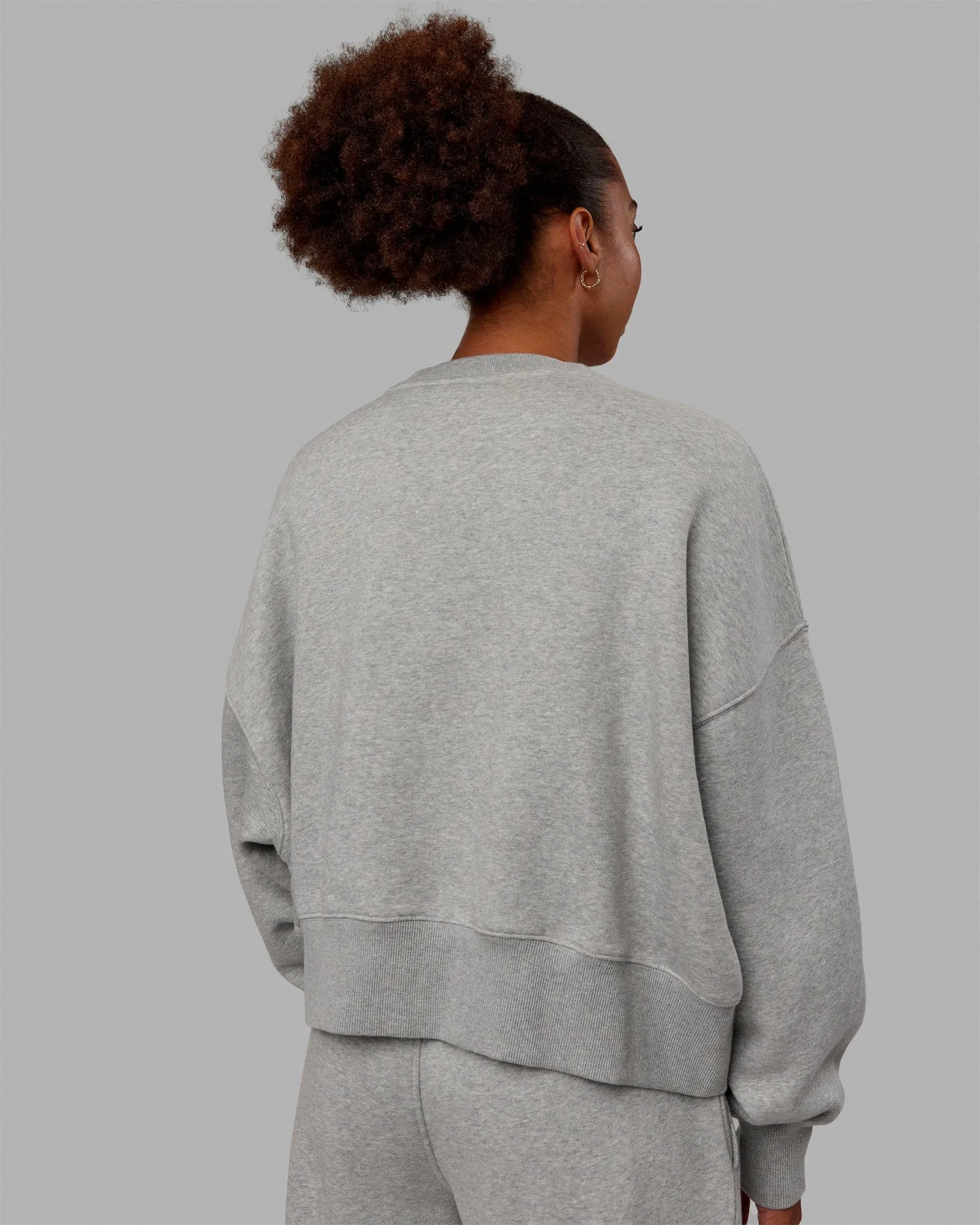 MVP Oversized Sweater - Light Grey Marl-Grey