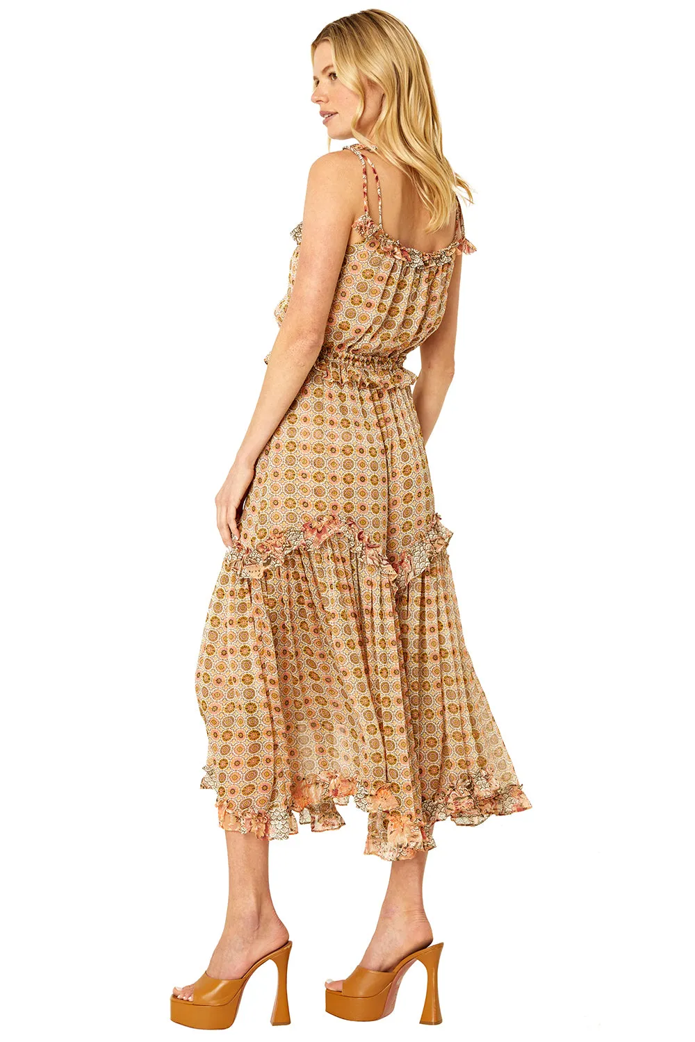 Nati Dress in Flora Tile
