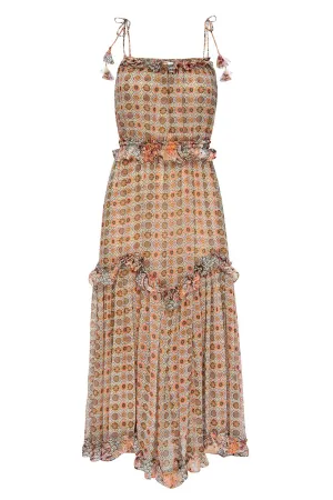 Nati Dress in Flora Tile