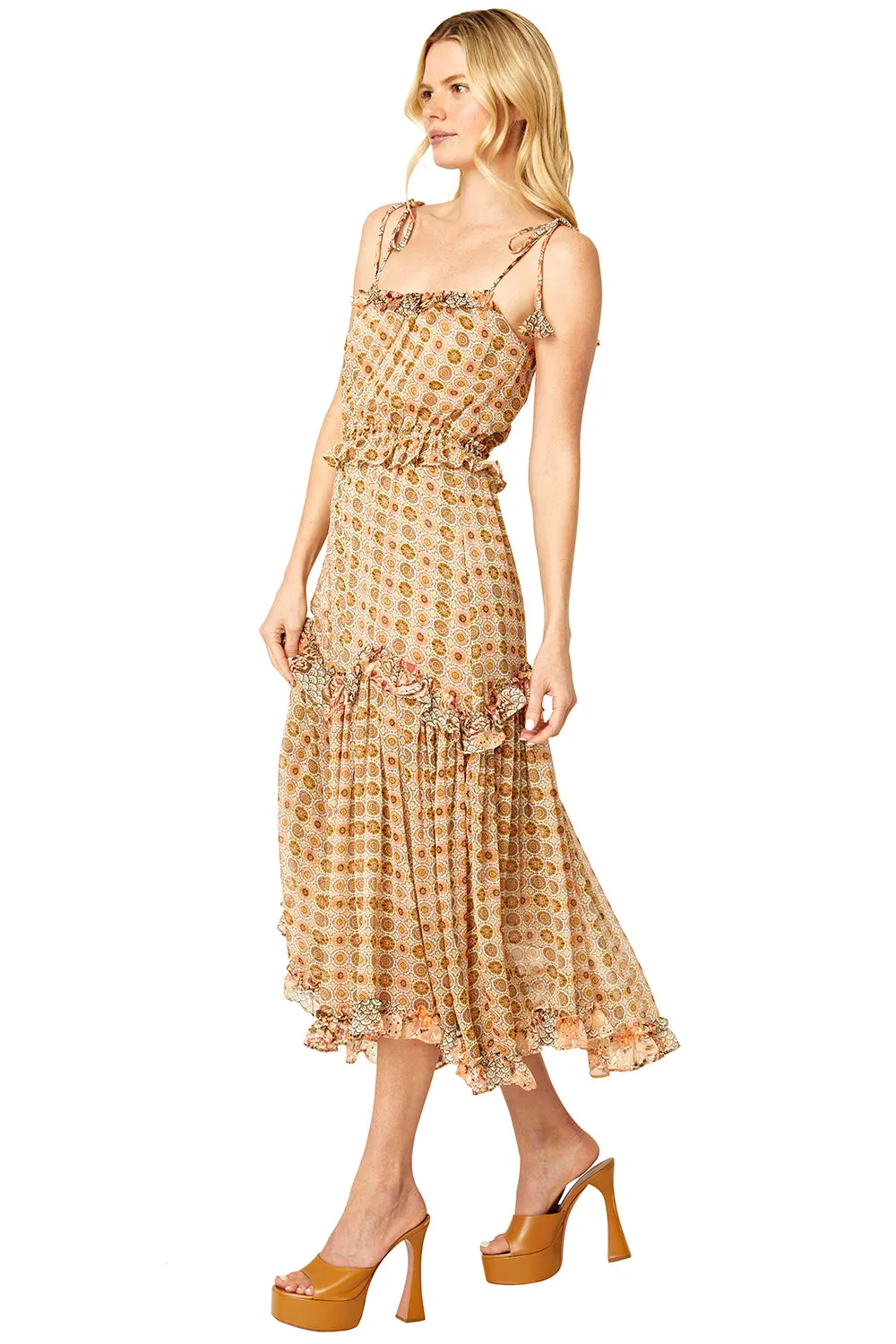Nati Dress in Flora Tile
