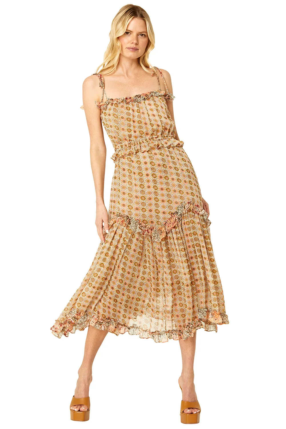 Nati Dress in Flora Tile
