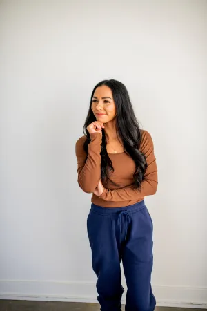 Navy Relaxed Fleece Joggers