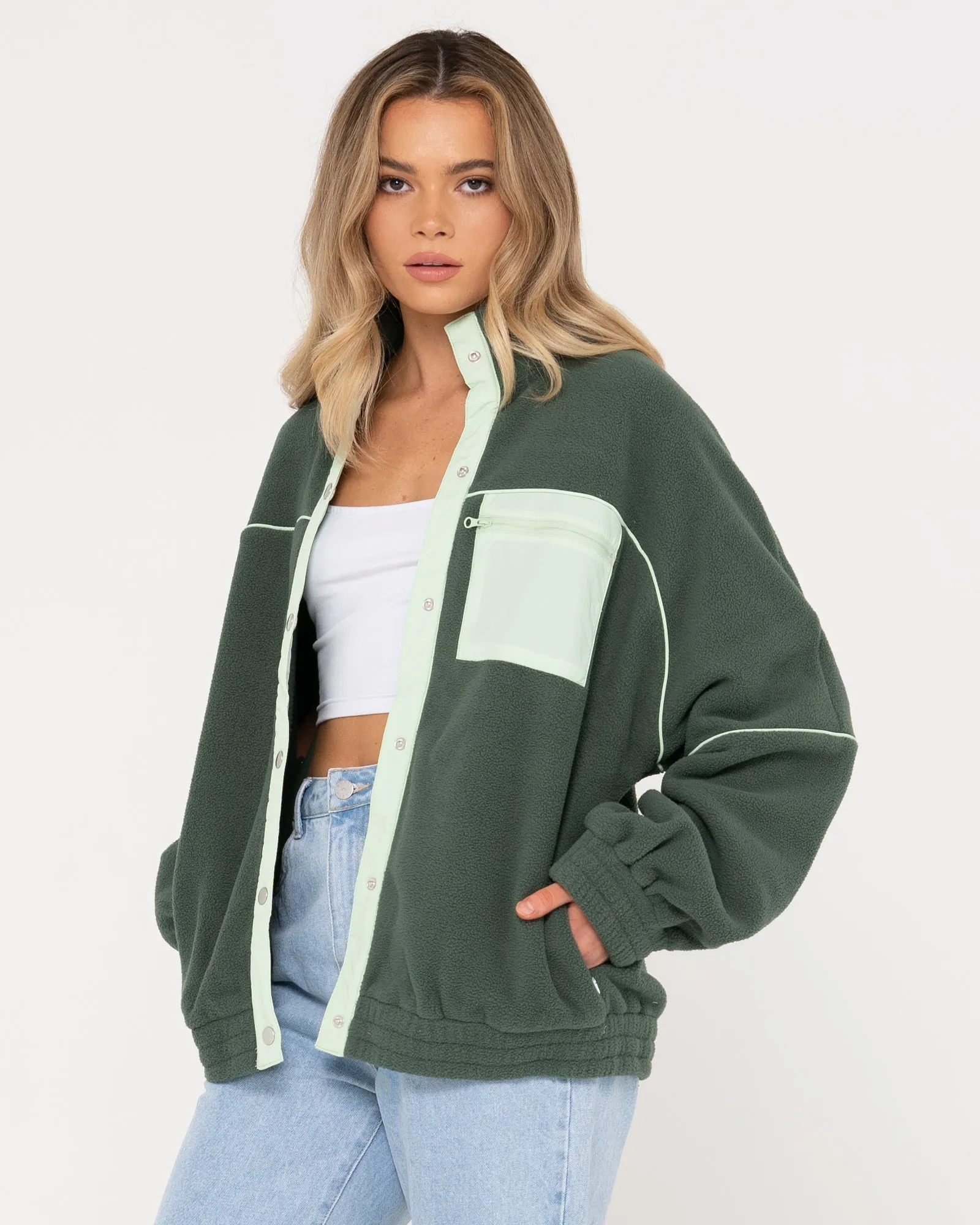 NELLY SNAP BUTTON FLEECE