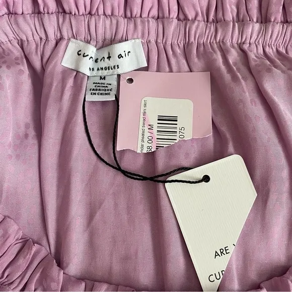 New Anthropologie Current Air Lavender Pleated Mini Skirt Size M | Item 2341