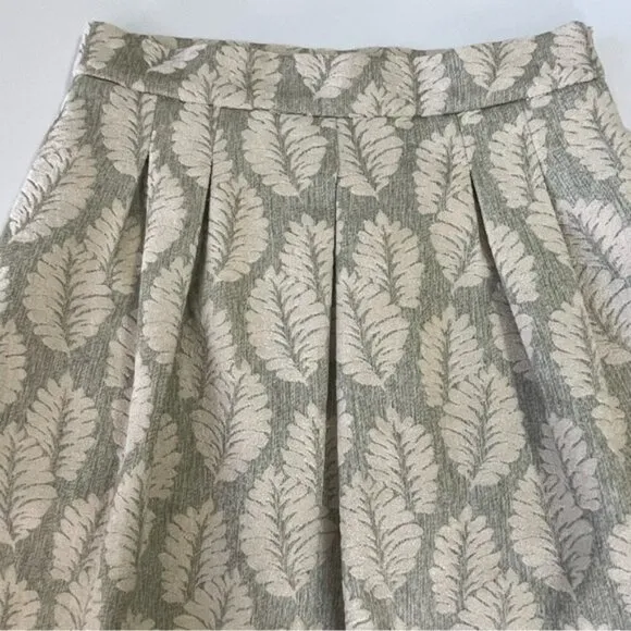 NEW FRNCH Light Green Dorine Jacquard Mini Skirt US S