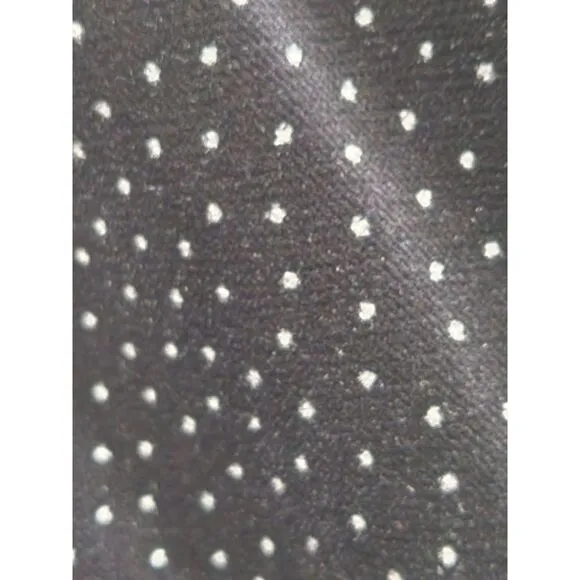 New! Theory Pleated Wrap Skirt in Dot Black Velvet, 4